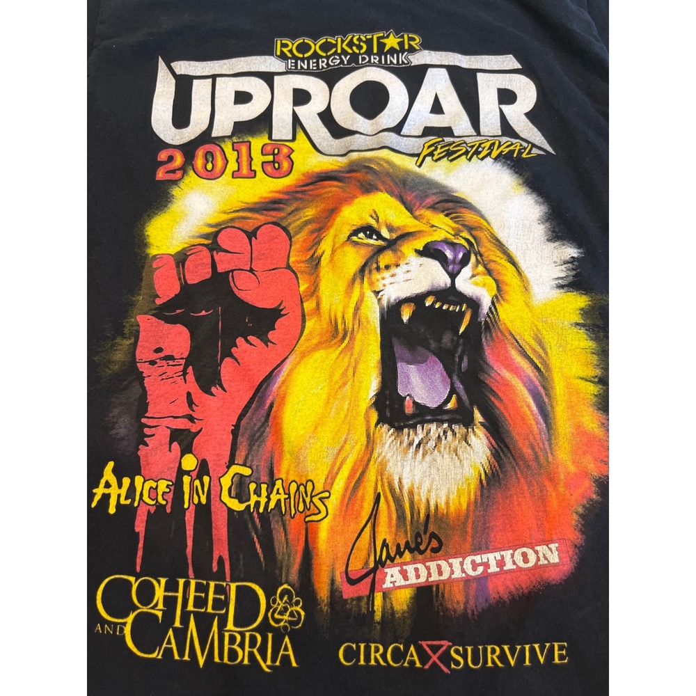 Rockstar Uproar Festival 2013 T-Shirt Alice In Chains Janes Addiction Mens S